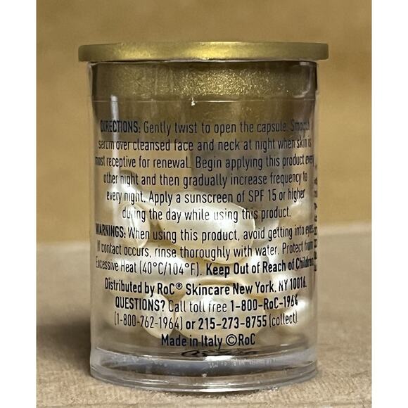 RoC Retinol Correction Line Smoothing Night Serum 10 Count (Pack of 1) - Picture 2 of 5